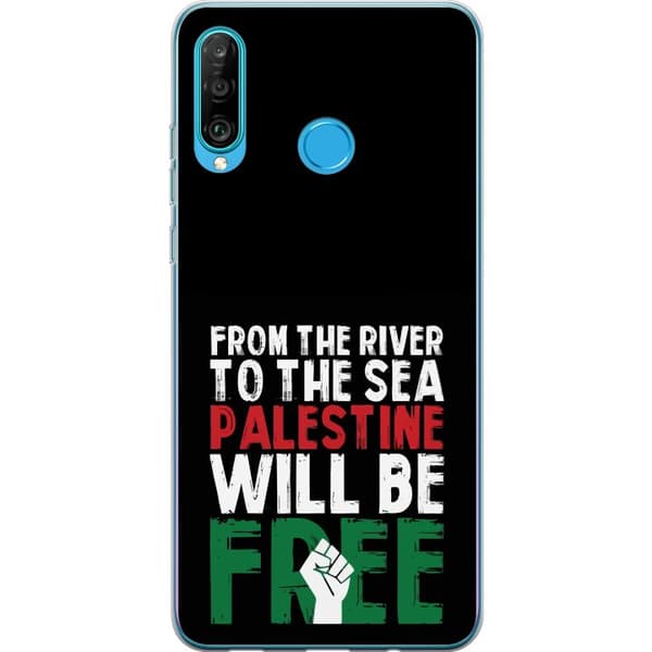 Huawei P30 lite Gjennomsiktig deksel Fri Palestina