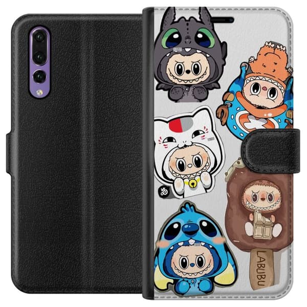 Huawei P20 Pro Lommeboketui Labubu figure samling - Pop Mart Labubu The Monsters i fargerik design