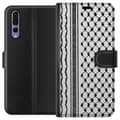 Pikkukuva 1 / 3: Huawei P20 Pro Lompakkokotelo Palestiinalainen kuvio - perinteiseen tyyliin inspiroima keffiyeh-kangas