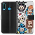 Miniatyrbillede 1 af 3: Huawei P30 lite Tegnebogsetui Labubu figur samling - Pop Mart Labubu The Monsters i farverigt design