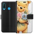 Miniatyrbilde 1 av 3: Huawei P30 lite Lommeboketui Nalle Puh med blomster - klassisk barnefavoritt i en blomstrende vår miljø