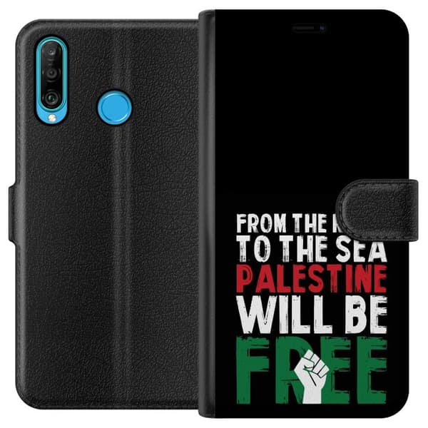 Huawei P30 lite Tegnebogsetui Fri Palæstina