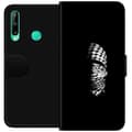 Miniatyrbilde 1 av 3: Huawei P40 lite E Lommeboketui Keffiyeh-mønster - klassisk svart-hvit palestinsk sjal med kulturell betydning