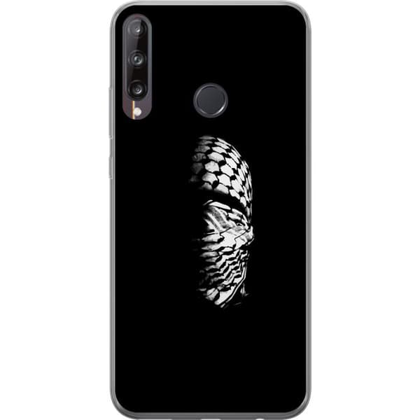 Huawei P40 lite E Gjennomsiktig deksel Keffiyeh-mønster - klassisk svart-hvit palestinsk sjal med kulturell betydning