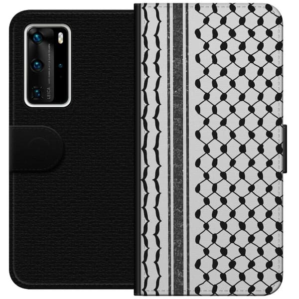 Huawei P40 Pro Lommeboketui Palestinsk mønster - inspirert av tradisjonell stil keffiyeh-stoff