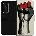 Miniatyrbild 1 av 3: Huawei P40 Pro Plånboksfodral Hand knuten i Palestinas färger – kraftfull symbol för frihetsrörelsen