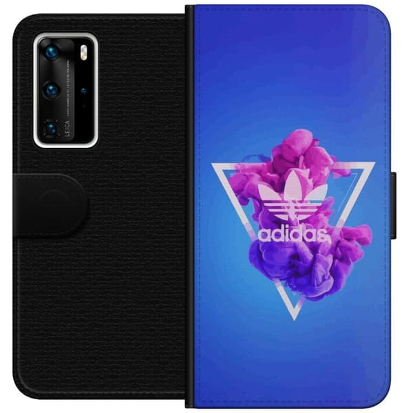 Huawei P40 Pro Plånboksfodral Adidas-inspirerad blå design – sportigt motiv med retrovibe i blå toner