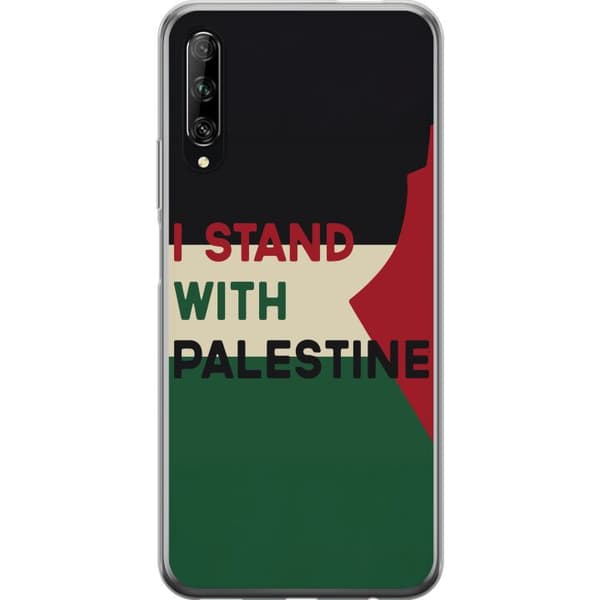 Huawei P smart Pro 2019 Genomskinligt Skal Stand with Palestine – solidaritetsdesign med starkt budskap