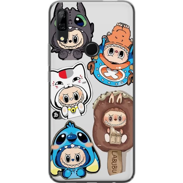 Huawei P Smart Z Gjennomsiktig deksel Labubu figure samling - Pop Mart Labubu The Monsters i fargerik design