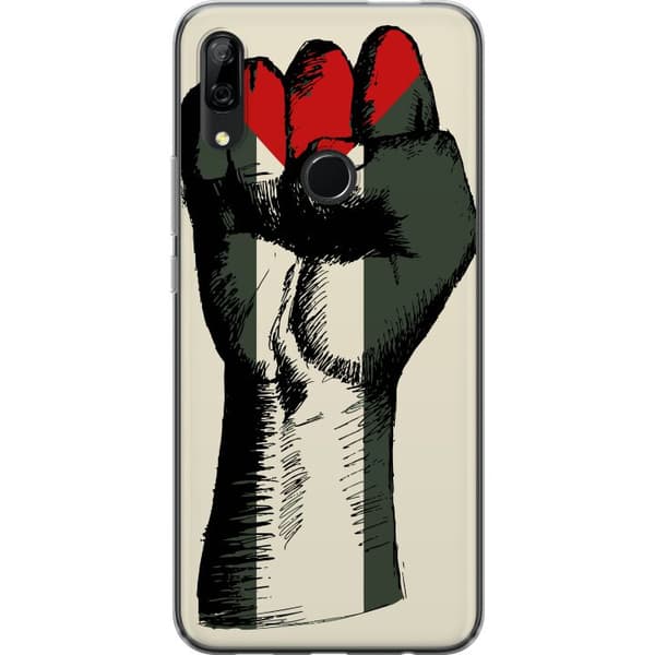 Huawei P Smart Z Gjennomsiktig deksel Hand knyttet i Palestinas farger - kraftig symbol for frihetsbevegelsen