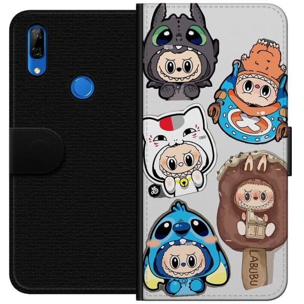 Huawei P Smart Z Lommeboketui Labubu figure samling - Pop Mart Labubu The Monsters i fargerik design