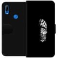 Miniatyrbillede 1 af 3: Huawei P Smart Z Tegnebogsetui Keffiyeh-mønster - klassisk sort-hvid palæstinensisk tørklæde med kulturel betydning