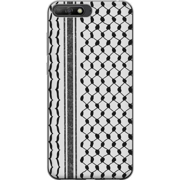 Huawei Y6 (2018) Läpinäkyvä kuori Palestiinalainen kuvio - perinteiseen tyyliin inspiroima keffiyeh-kangas