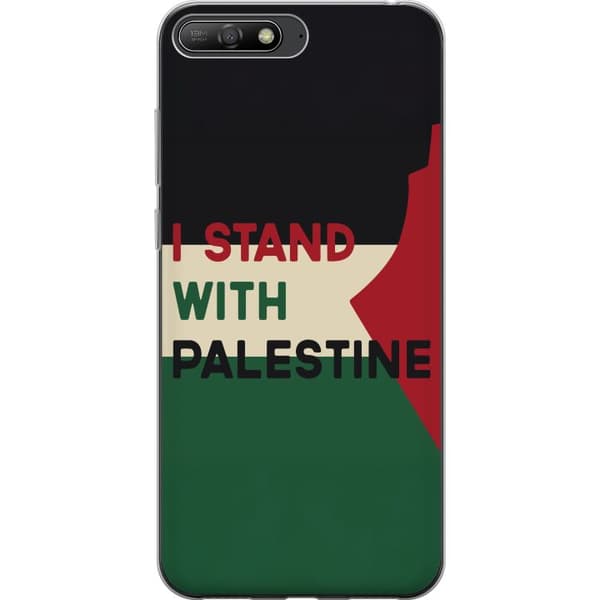 Huawei Y6 (2018) Gennemsigtig cover Stå sammen med Palæstina - solidaritetsdesign med en stærk besked