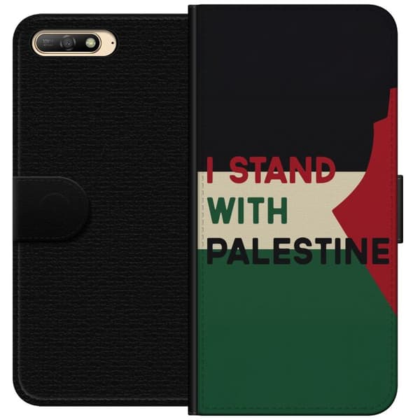 Huawei Y6 (2018) Tegnebogsetui Stå sammen med Palæstina - solidaritetsdesign med en stærk besked