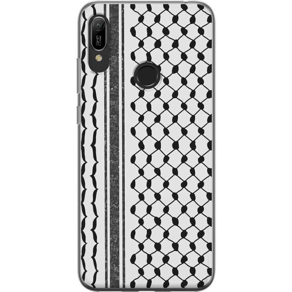 Huawei Y6 (2019) Gennemsigtig cover Palæstinensisk mønster - inspireret af traditionel stil keffiyeh-stof