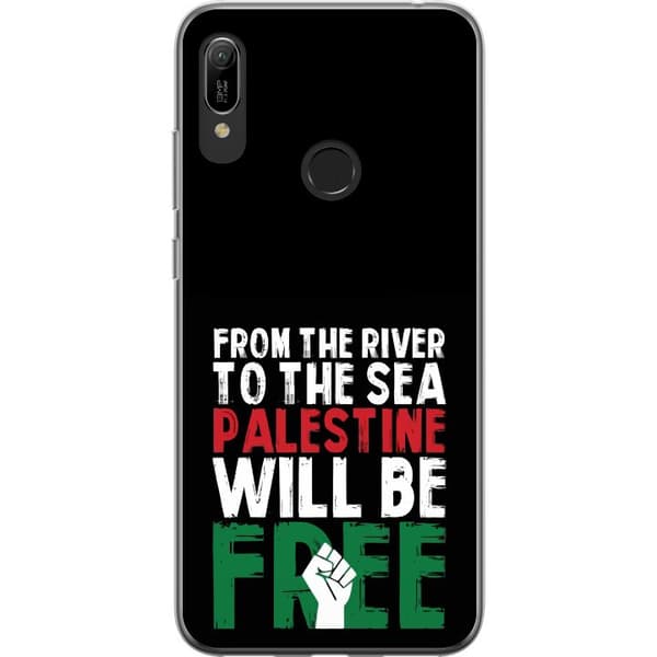 Huawei Y6 (2019) Läpinäkyvä kuori Vapauta Palestiina