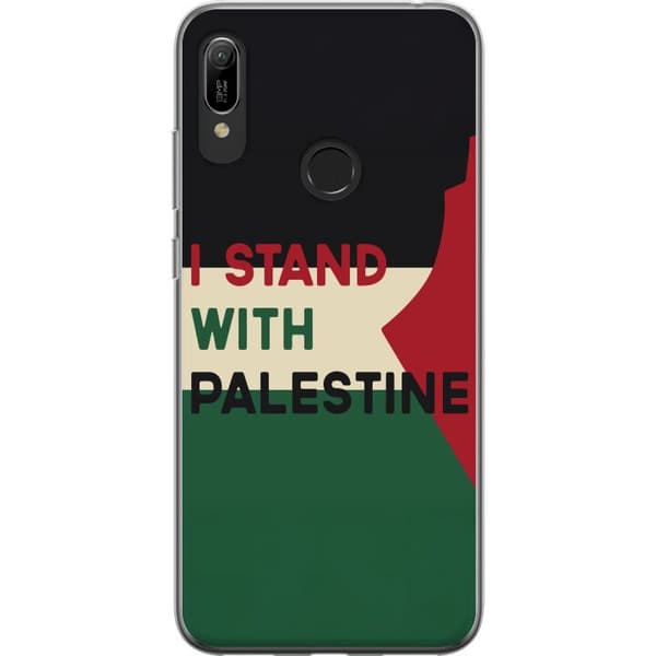 Huawei Y6 (2019) Genomskinligt Skal Stand with Palestine – solidaritetsdesign med starkt budskap