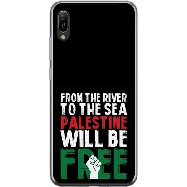 Huawei Y6 Pro (2019) Läpinäkyvä kuori Vapauta Palestiina