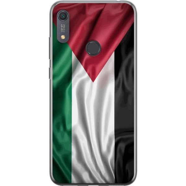 Huawei Y6s (2019) Gjennomsiktig deksel Palestinaflagget – ikoniskt symbol på frihet i rødt, svart, hvitt og grønt