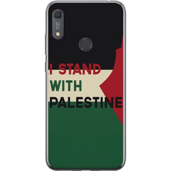 Huawei Y6s (2019) Läpinäkyvä kuori Pysähdy Palestiinan puolesta - solidaarisuussuunnittelu vahvalla viestillä