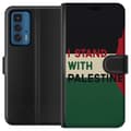 Miniatyrbillede 1 af 3: Motorola Edge 20 Pro Tegnebogsetui Stå sammen med Palæstina - solidaritetsdesign med en stærk besked