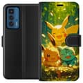 Miniatyrbillede 1 af 3: Motorola Edge 20 Pro Tegnebogsetui Pixelmonster spillestil - farverig design til retro-elskende gamere
