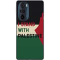 Pikkukuva 1 / 3: Motorola Edge 30 Pro Läpinäkyvä kuori Pysähdy Palestiinan puolesta - solidaarisuussuunnittelu vahvalla viestillä