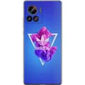 Pikkukuva 1 / 3: Motorola Edge 30 Ultra Läpinäkyvä kuori Adidas-inspiroitunut sininen muotoilu - urheilullinen motiivi retro-vibeillä sinisissä sävyissä