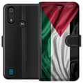 Miniatyrbillede 1 af 3: Motorola Moto E6i Tegnebogsetui Palestinaflaget – ikonisk frihedssymbol i rød, sort, hvid og grøn