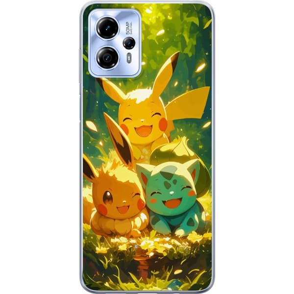 Motorola Moto G13 Gennemsigtig cover Pixelmonster spillestil - farverig design til retro-elskende gamere