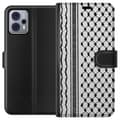 Miniatyrbild 1 av 3: Motorola Moto G23 Plånboksfodral Palestinskt mönster – inspirerat av keffiyeh-tyg i traditionell stil