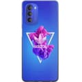 Miniatyrbillede 1 af 3: Motorola Moto G51 5G Gennemsigtig cover Adidas-inspireret blåt design - sporty motiv med retrovibe i blå toner
