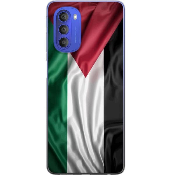 Motorola Moto G51 5G Gjennomsiktig deksel Palestinaflagget – ikoniskt symbol på frihet i rødt, svart, hvitt og grønt