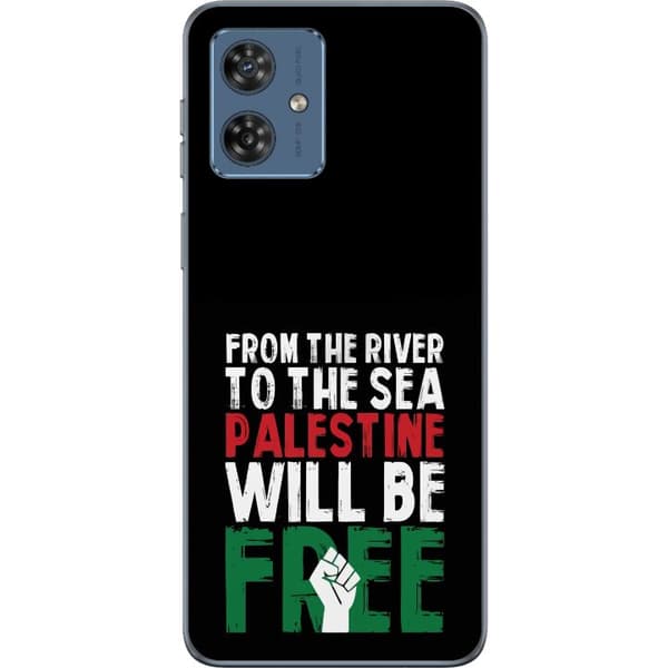 Motorola Moto G54 Gennemsigtig cover Fri Palæstina