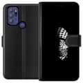 Miniatyrbild 1 av 3: Motorola Moto G60S Plånboksfodral Keffiyeh-mönster – klassisk svartvit palestinasjal med kulturell tyngd
