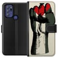 Miniatyrbild 1 av 3: Motorola Moto G60S Plånboksfodral Hand knuten i Palestinas färger – kraftfull symbol för frihetsrörelsen