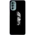 Pikkukuva 1 / 3: Motorola Moto G62 5G Läpinäkyvä kuori Keffiyeh-kuviointi - klassinen palestiinalainen mustavalkoinen shaali, jolla on kulttuurinen merkitys