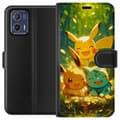 Miniatyrbillede 1 af 3: Motorola Moto G73 Tegnebogsetui Pixelmonster spillestil - farverig design til retro-elskende gamere