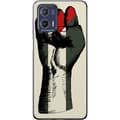 Miniatyrbild 1 av 3: Motorola Moto G73 Genomskinligt Skal Hand knuten i Palestinas färger – kraftfull symbol för frihetsrörelsen