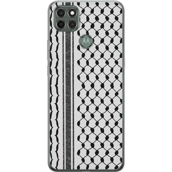 Motorola Moto G9 Power Genomskinligt Skal Palestinskt mönster – inspirerat av keffiyeh-tyg i traditionell stil