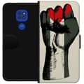 Miniatyrbild 1 av 3: Motorola Moto G9 Play Plånboksfodral Hand knuten i Palestinas färger – kraftfull symbol för frihetsrörelsen