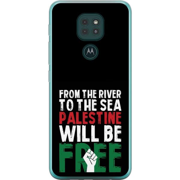 Motorola Moto G9 Play Gennemsigtig cover Fri Palæstina