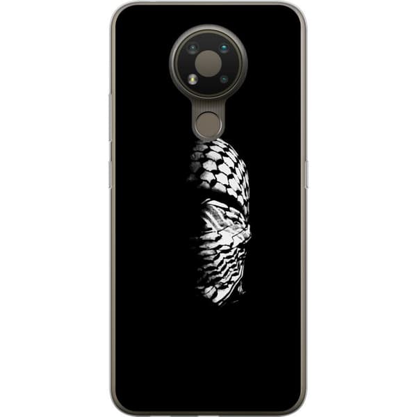 Nokia 3.4 Gjennomsiktig deksel Keffiyeh-mønster - klassisk svart-hvit palestinsk sjal med kulturell betydning