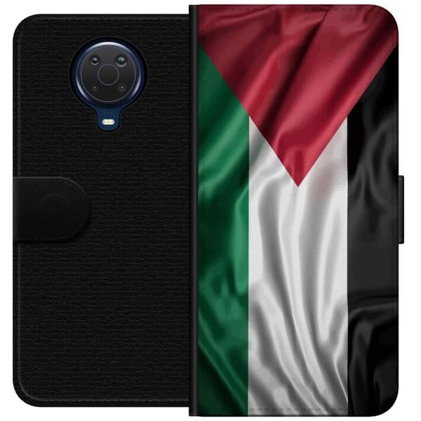 Nokia G20 Lommeboketui Palestinaflagget – ikoniskt symbol på frihet i rødt, svart, hvitt og grønt