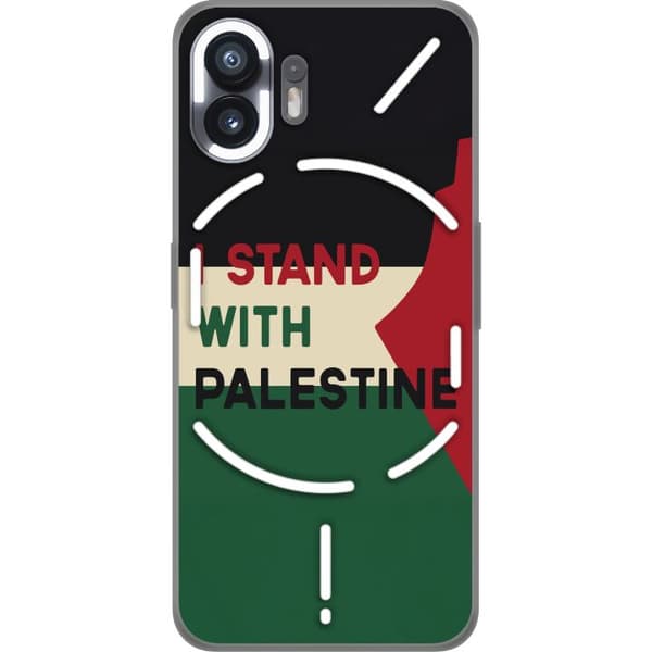 Nothing Phone (2) Gennemsigtig cover Stå sammen med Palæstina - solidaritetsdesign med en stærk besked