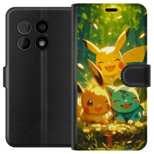 OnePlus 10 Pro Lompakkokotelo Pixelmonster pelityyli - värikäs muotoilu retroa rakastaville pelaajille