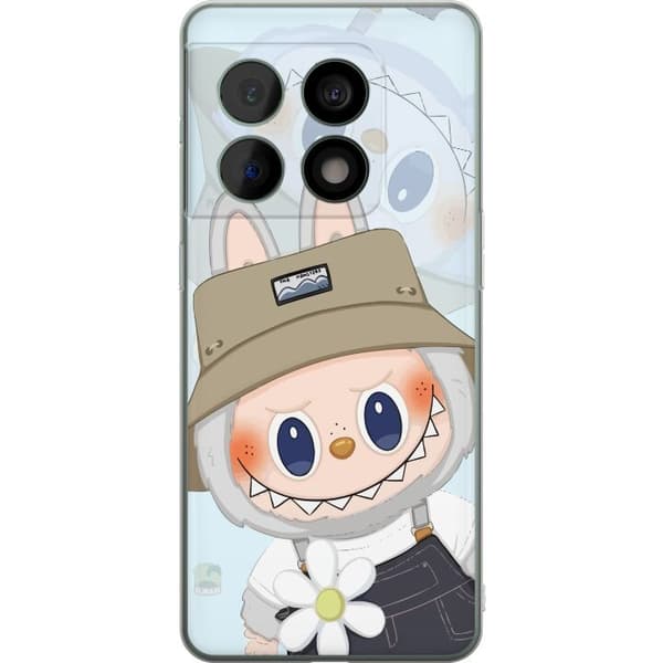 OnePlus 10 Pro Gennemsigtig cover Labubu med hat - Pop Mart figur Mr. Butcher i retro-stil med karakter
