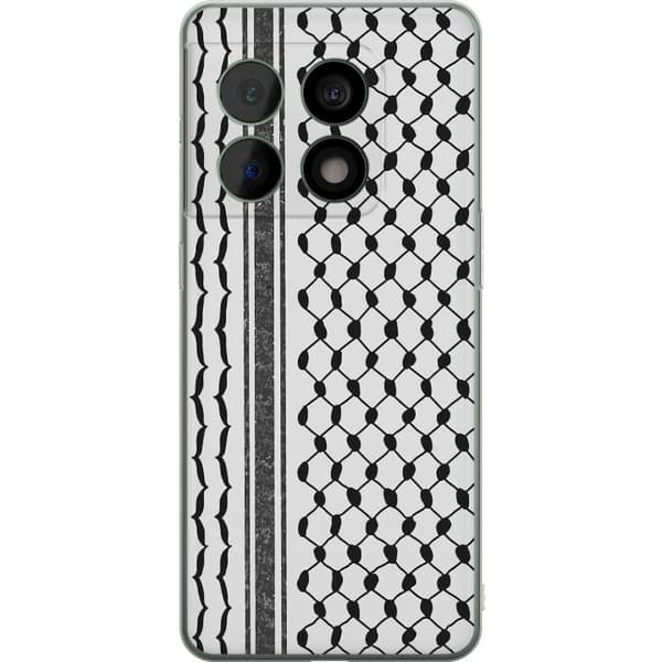 OnePlus 10 Pro Gennemsigtig cover Palæstinensisk mønster - inspireret af traditionel stil keffiyeh-stof