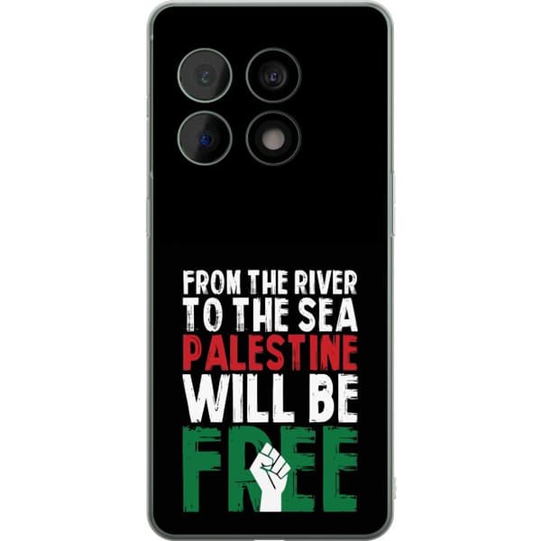 OnePlus 10 Pro Läpinäkyvä kuori Vapauta Palestiina